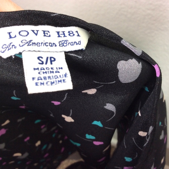 i love h81 Small scoop back floral print blouse - Picture 4 of 7